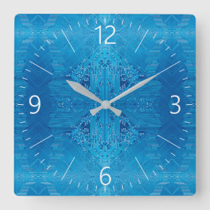 Schalttafel Quadratische Wanduhr