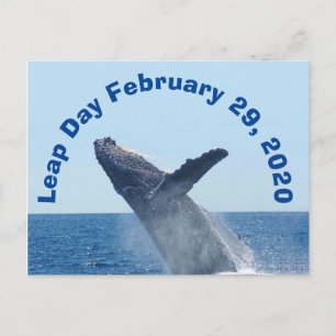 Schalttag 29. Februar 2020 Postkarte
