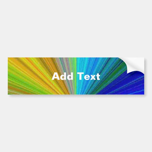 Schaltungsanordnung Gradient Rainbow Autoaufkleber (Vorne)