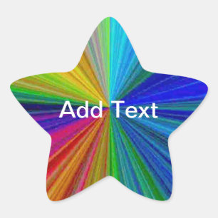 Schaltungsanordnung Gradient Rainbow Stern-Aufkleber