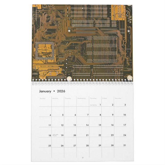 Schaltungsbrett, 2012 kalender (Jan 2026)