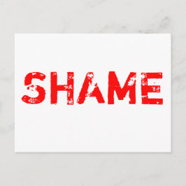 Scham Postkarte
