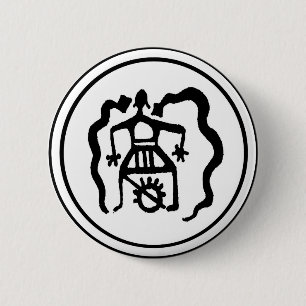 Schamane und die Ahnen-Geistführer Button