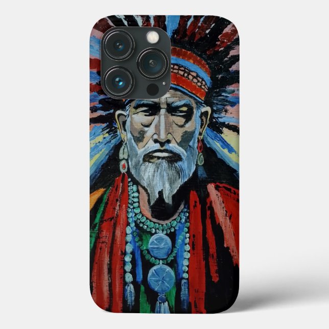 Schamane, Zauberer, Beschützer, Amulett, Großvater Case-Mate iPhone Hülle (Rückseite)