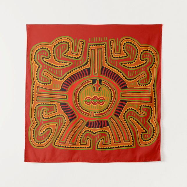 Schamanen-Peyote-Vision Wandteppich (Vorderseite)