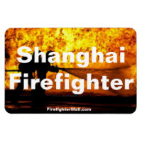 Schanghai Feuerwehrmann Flammen flexibler Magnet