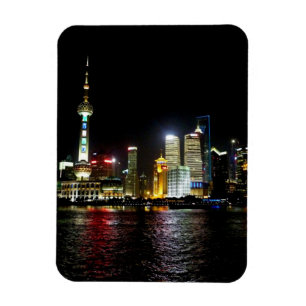 Schanghai in der Nacht Magnet
