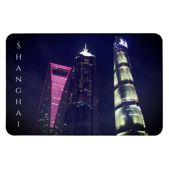 Schanghai Türme Pudong Magnet (Horizontal)