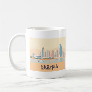Schardscha UAE Pastell Reise Kaffeetasse