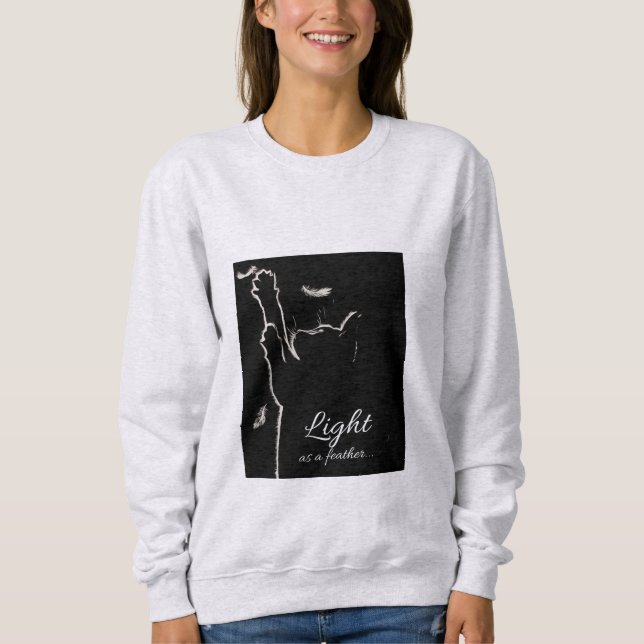 Scharfe Augen kitten Sweatshirt (Vorderseite)
