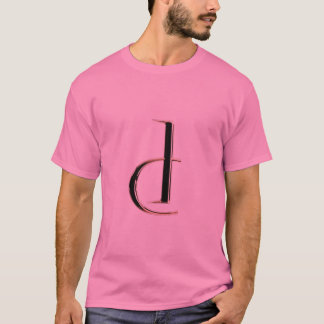 Scharfe Buchstaben – Kühne Typografie-Kunst mit he T-Shirt