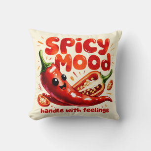 Scharfe Laune Chili Scharfes Essen Kawaii Kunst Kissen