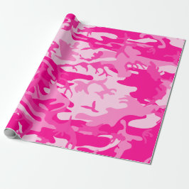 scharfe rosa Camouflage Geschenkpapier
