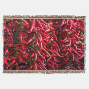 Scharfe rote Chili in der Stadt Kalocsa Decke