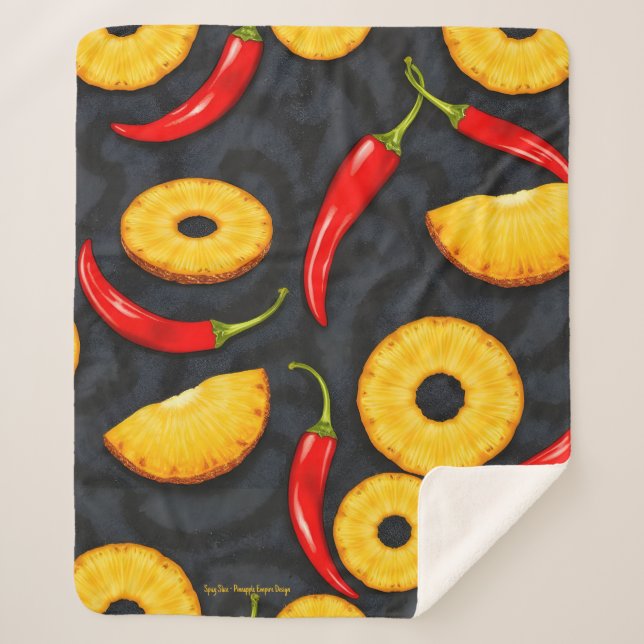 Scharfe Scheibe - Pineapple Empire Design Sherpadecke (Vorderseite)