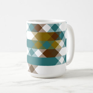 scharfe Senf, verblasster Jade, weiß und Muskatnus Kaffeetasse