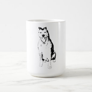 Scharfe stille Silhouette Kaffeetasse