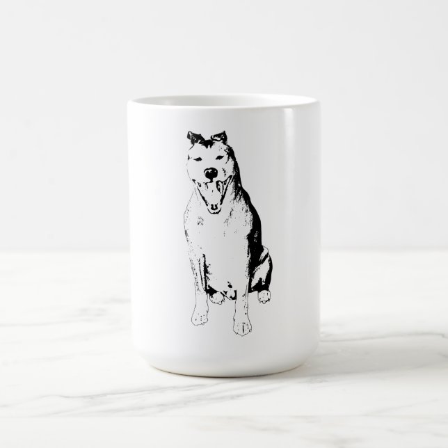 Scharfe stille Silhouette Kaffeetasse (Mittel)