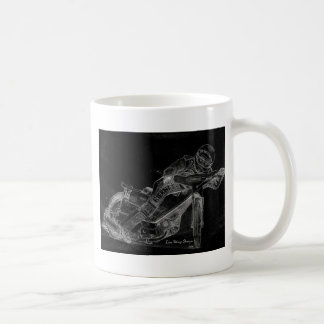 Scharfentwürfe. Speedway bikeonblack Kaffeetasse
