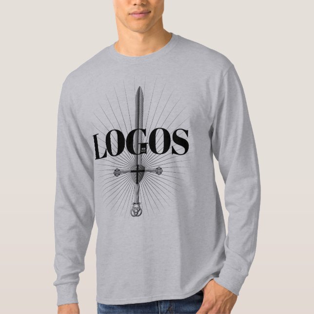 Schärfer als ein zweischneidiges Schwert — grau T-Shirt (Vorderseite)