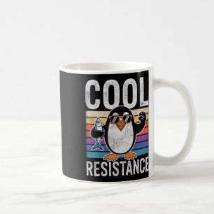 Scharfer Cooler Widerstand Pinguin Zölle Protest A Kaffeetasse