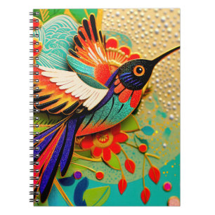 Scharfer Kolibri Notizblock