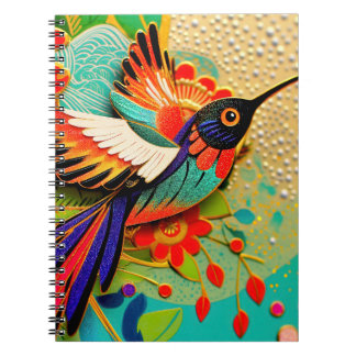 Scharfer Kolibri Notizblock