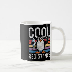 Scharfer Kühler Widerstand Pinguin Zölle Protest A Kaffeetasse