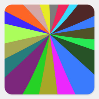 scharfer Regenbogen mit Aufkleber