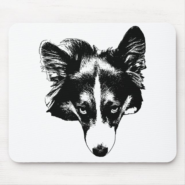 scharfer Tintenblick Mousepad (Vorne)