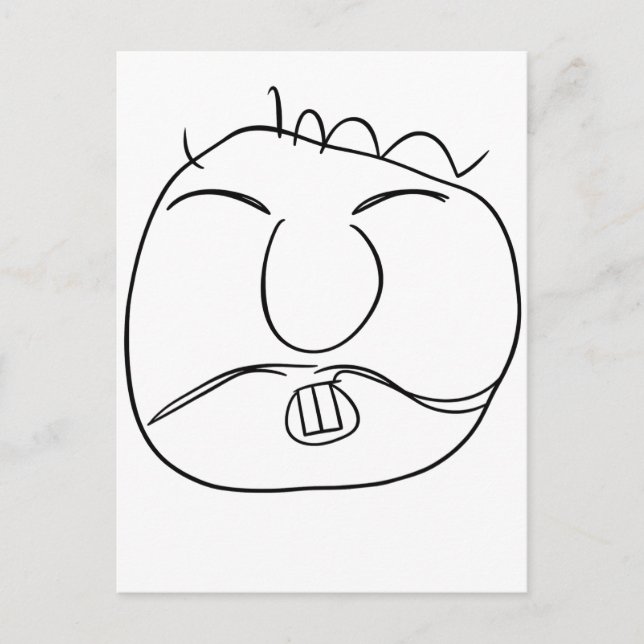 Scharfer Typ Postkarte (Vorderseite)
