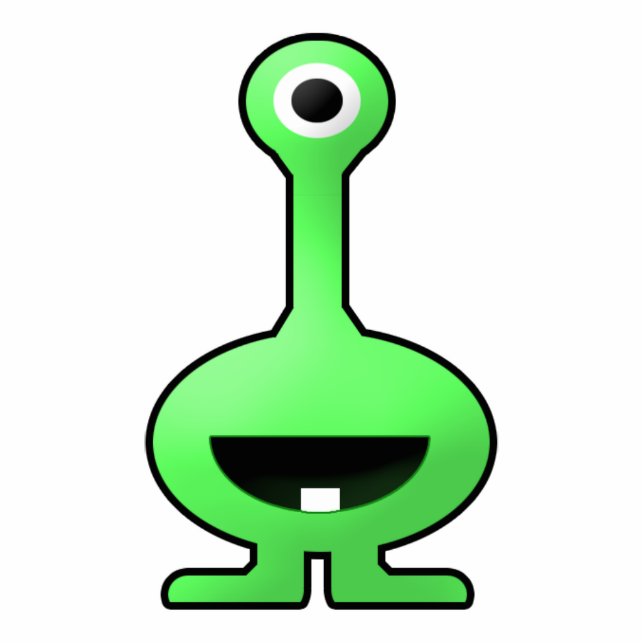 Scharfes alien fotoskulptur schlüsselanhänger (Vorne)