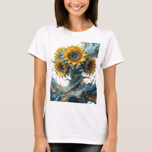 Scharfes Gold ABSTRACT ART Grafik T-Shirt