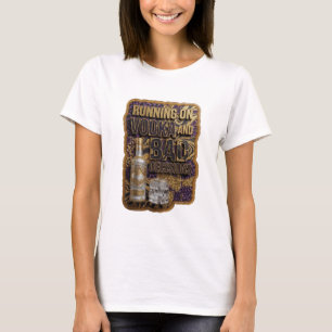 Scharfes Gold LÄUFT AUF WODKA UND SCHLECHTEN ENTSC T-Shirt