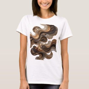 Scharfes Silber ABSTRACT ART Individuelles T-Shirt