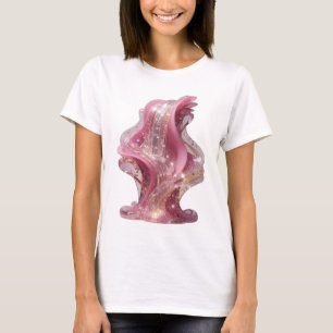 Scharfes Silber ABSTRACT ART Kunstprint T-Shirt