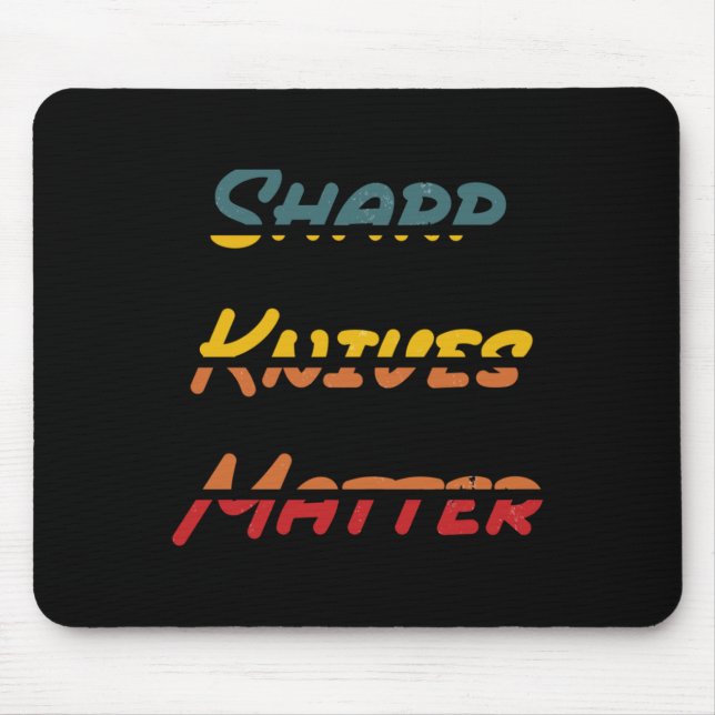 Scharfmesser Mousepad (Vorne)