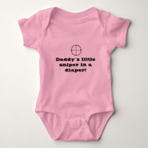 "Scharfschütze in einer Windel" Baby wachsen Baby Strampler