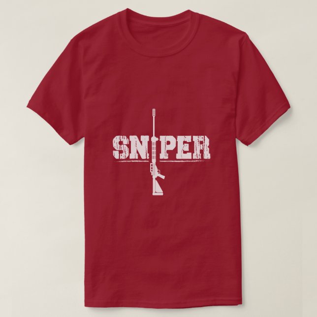 Scharfschütze-taktischer Schütze - Präzisionsmarks T-Shirt (Design vorne)