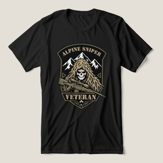 Scharfschütze Veteran Tri-Blend Shirt (Design Vorderseite)