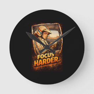 Scharfstellen Runde Wanduhr