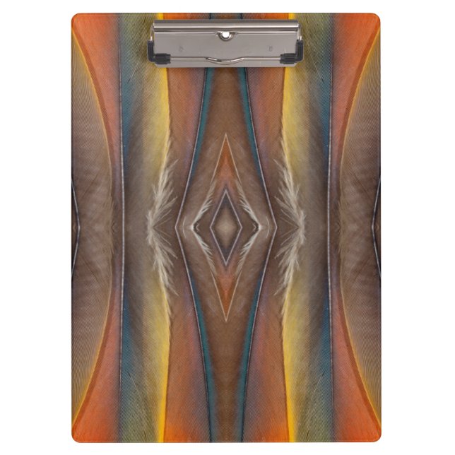 Scharlachara-Federdesign Klemmbrett (Vorderseite)