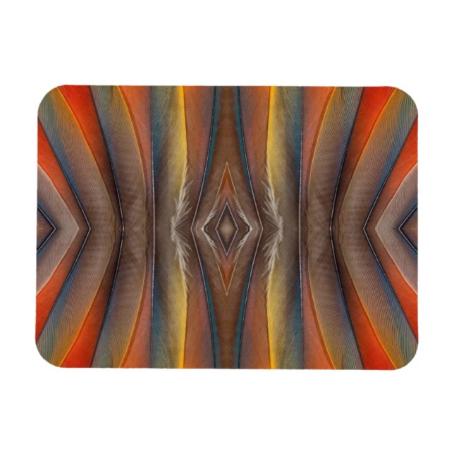 Scharlachara-Federdesign Magnet (Horizontal)