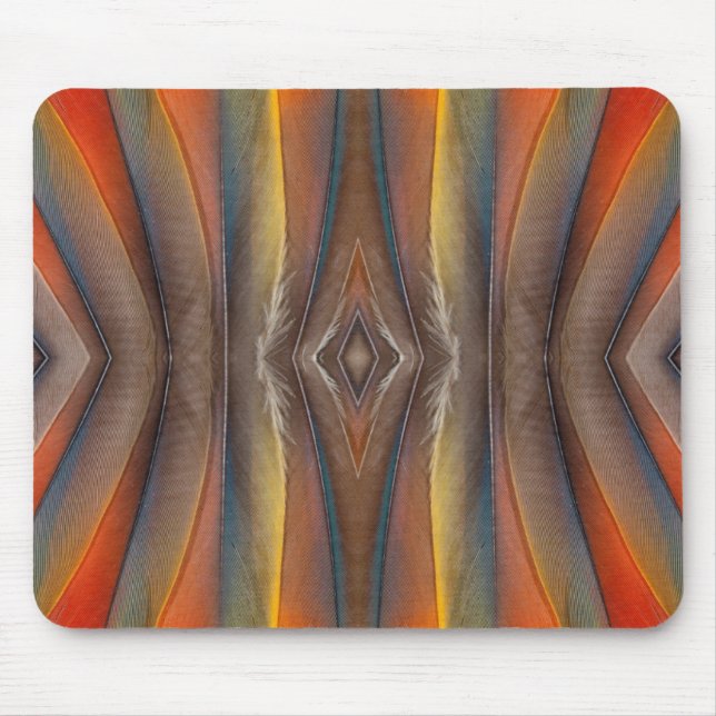 Scharlachara-Federdesign Mousepad (Vorne)