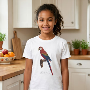 Scharlachara oder Rotbrust-Ara, Ara macao T-Shirt