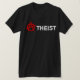 Scharlachrot Buchstabe-Atheisten-Anarchisten- T-Shirt (Design vorne)