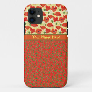 Scharlachrot der Mohnblumen-, Knospen: iPhone 5/5s title_seo2