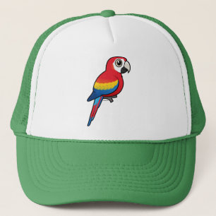 Scharlachrot Macaw- Truckerkappe