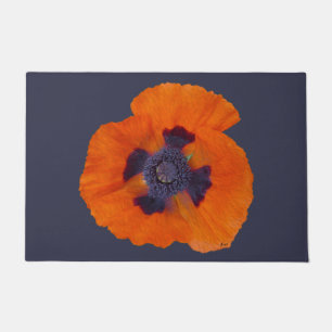 Scharlachrot Orange Poppy 1 Fußmatte