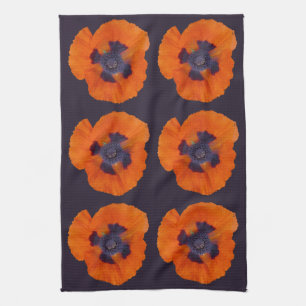 Scharlachrot Orange Poppy 1 Geschirrtuch